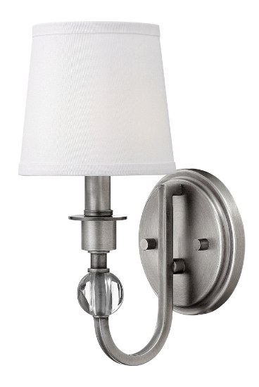 Foto para 60w Sconce Morgan CAND Antique Nickel