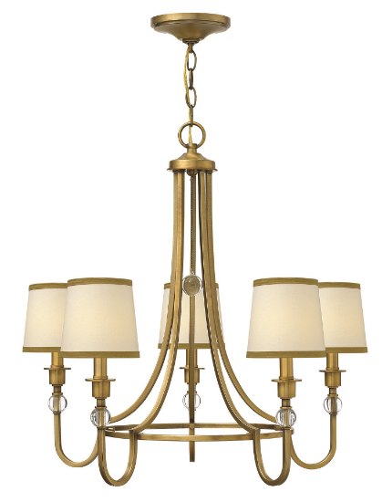 Picture of 60w Chandelier Morgan CAND Brushed Bronze Single Tier