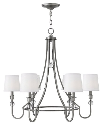 Picture of 60w Chandelier Morgan CAND Antique Nickel Single Tier