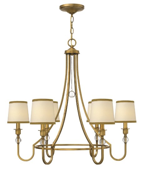 Picture of 60w Chandelier Morgan CAND Brushed Bronze Single Tier