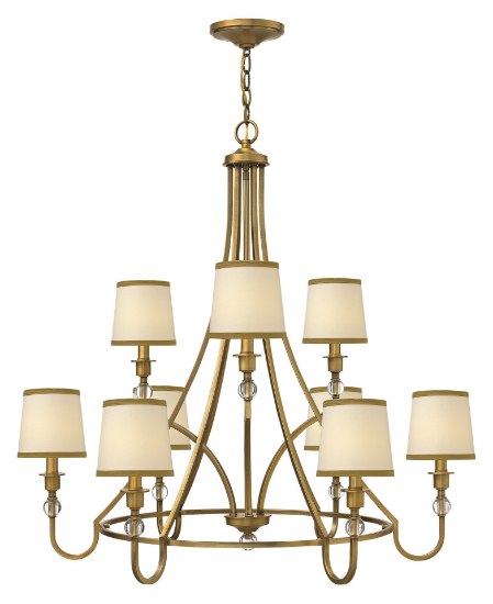 Picture of 60w Chandelier Morgan CAND Brushed Bronze Two Tier Foyer