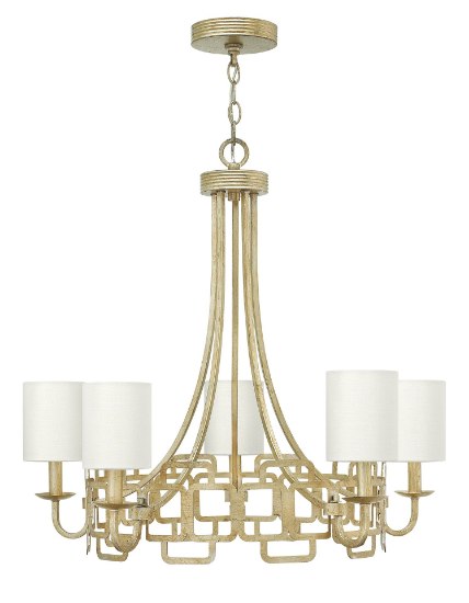 Picture of 60w Chandelier Sabina CAND Silver Leaf Single Tier