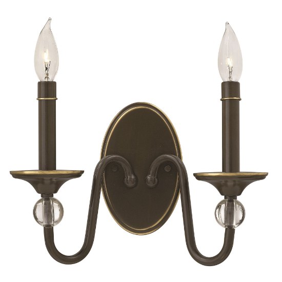 Foto para 60w Sconce Eleanor CAND Light Oiled Bronze Two Light Sconce