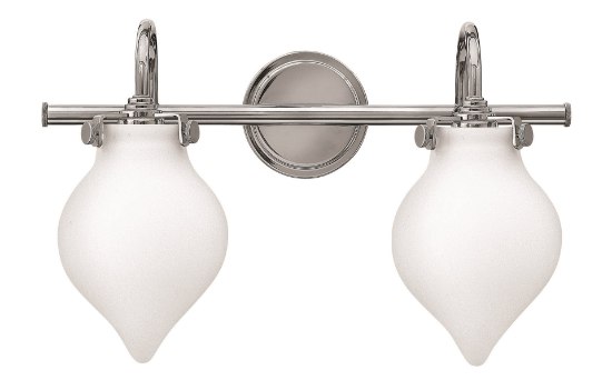 Foto para 100w Bath Congress MED Etched Opal Chrome Bath Two Light