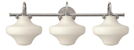 Foto para 100w Bath Congress MED Etched Opal Chrome Bath Three Light