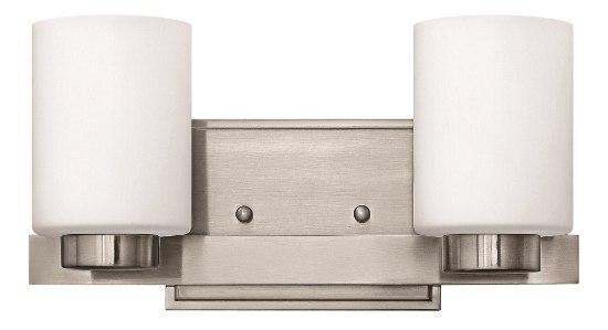 Picture of 60w Bath Miley G-9 White Etched Brushed Nickel Bath Two Light