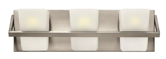 Picture of 60w Bath Blaire G-9 Etched Opal Brushed Nickel Bath Three Light