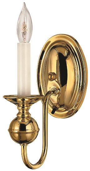 Picture of 60w Sconce Virginian CAND Polished Brass