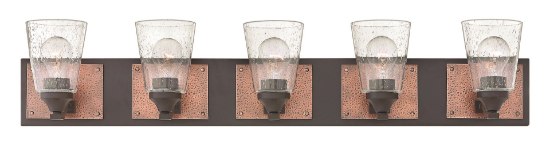 Picture of 100w Bath Jackson MED Clear Seedy Buckeye Bronze Bath Five Light