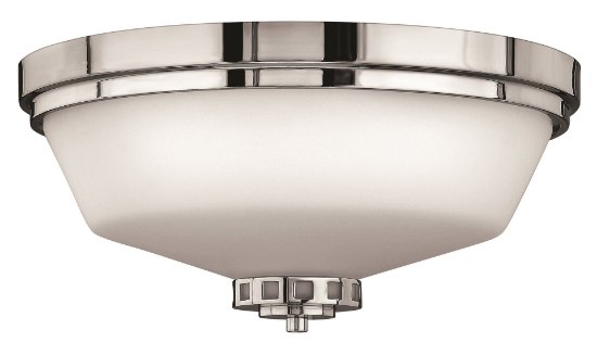 Foto para 60w Bath Ashley MED Etched Opal Chrome Bath Flush Mount