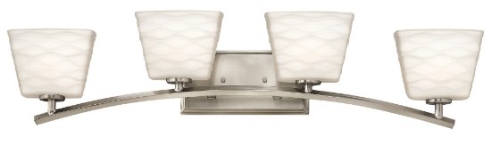 Foto para 60w Bath Tory G-9 Etched Opal Brushed Nickel Bath Four Light