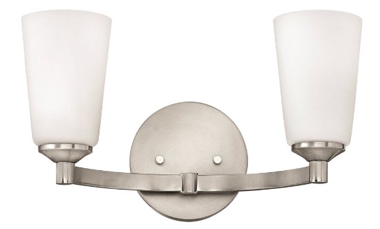 Picture of 117w Bath Sadie INCAN. LED MED Etched Opal Brushed Nickel Bath Two Light