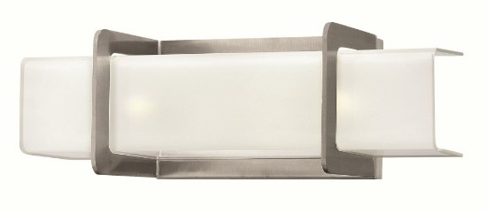 Picture of 60w Bath Union G-9 Clear Inside Etched Brushed Nickel Bath Two Light