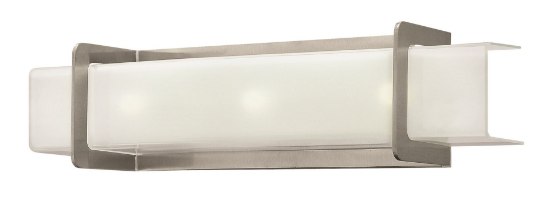 Picture of 60w Bath Union G-9 Clear Inside Etched Brushed Nickel Bath Three Light