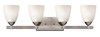 Picture of 100w Bath Pinnacle MED Clear Etched Antique Nickel Bath Four Light