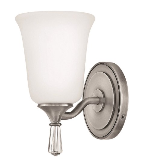 Picture of 117w Bath Blythe INCAN. LED MED Etched Opal Antique Nickel Bath Sconce