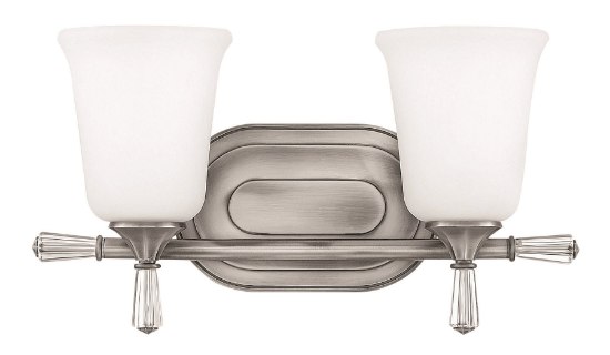 Picture of 117w Bath Blythe INCAN. LED MED Etched Opal Antique Nickel Bath Two Light