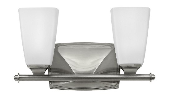 Picture of 100w Bath Darby MED Etched Opal Brushed Nickel Bath Two LIght