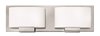 Foto para 60w Bath Mila G-9 Etched Opal Chrome Bath Two Light