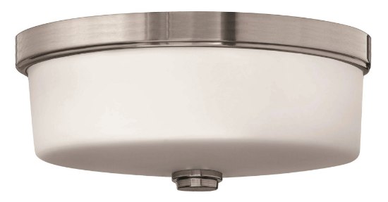 Foto para 32w Foyer Flush Mount LED Etched Opal Brushed Nickel Bath Flush Mount