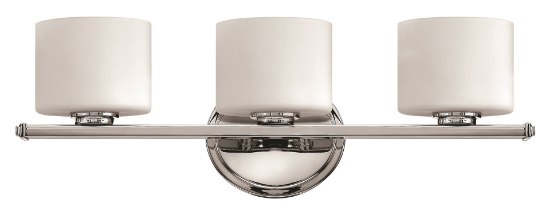 Foto para 60w Bath Ocho G-9 Etched Opal Chrome Bath Three Light