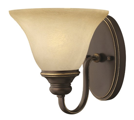 Picture of 100w Sconce Cello MED Vintage Faux Alabaster Antique Bronze