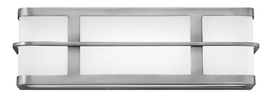 Picture of 15w Bath Fairlane LED Etched White Acrylic Brushed Nickel Bath Two Light