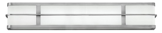 Picture of 15w Bath Fairlane LED Etched White Acrylic Brushed Nickel Bath Four Light