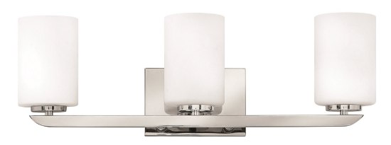 Picture of 117w Bath Kyra INCAN. LED MED Etched Opal Polished Nickel Bath Three Light