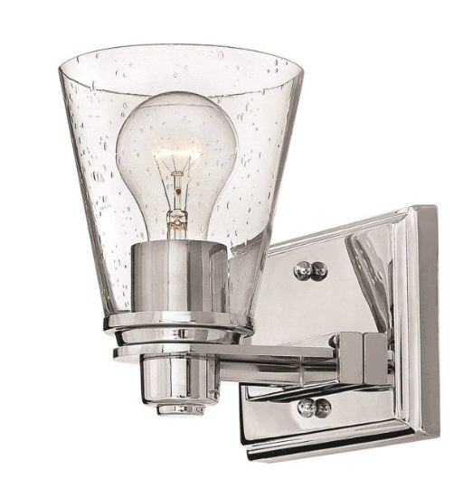 Picture of 100w Bath Avon MED Clear Seedy Chrome Bath Sconce