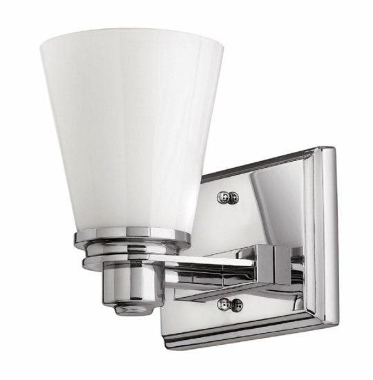 Foto para 15w Bath Avon LED Cased Opal Chrome Bath Sconce