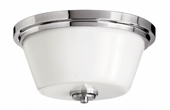 Foto para 32w Bath Flush Mount LED Etched Opal Chrome