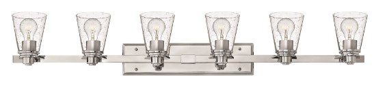 Picture of 100w Bath Avon MED Clear Seedy Chrome Bath Six Light