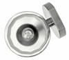 Picture of 60w Bath Meridian G-9 Thick Faceted Clear Inside Etched Chrome Bath Sconce