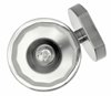 Picture of 60w Bath Meridian G-9 Thick Faceted Clear Inside Etched Chrome Bath Two Light