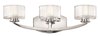 Picture of 60w Bath Meridian G-9 Thick Faceted Clear Inside Etched Chrome Bath Three Light