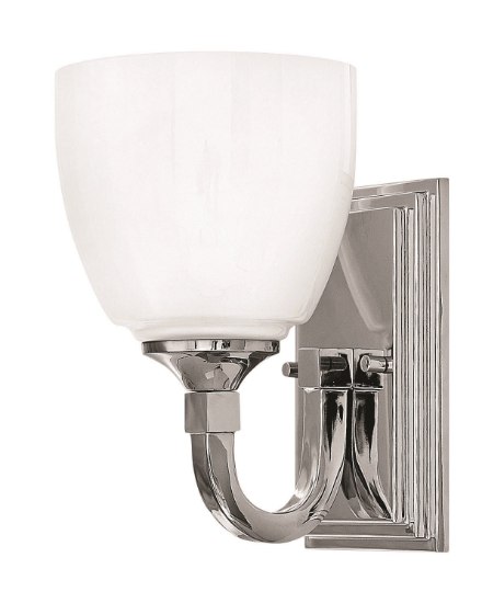 Foto para 117w Bath Faye INCAN. LED MED Cased Opal Chrome Bath Sconce