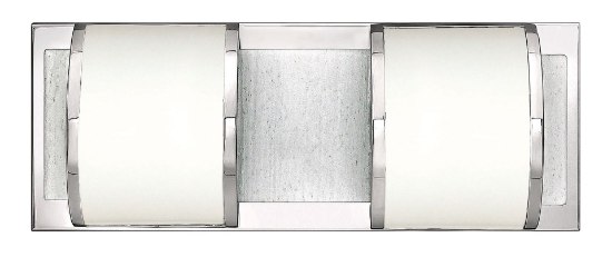 Foto para 60w Bath Mira G-9 Etched Opal Chrome Bath Two Light