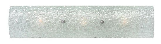 Foto para 60w Bath Costa G-9 Etched Bubble Art Brushed Nickel Bath Three Light