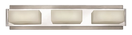 Picture of 60w Bath Domino G-9 Etched Opal Brushed Nickel Bath Three Light