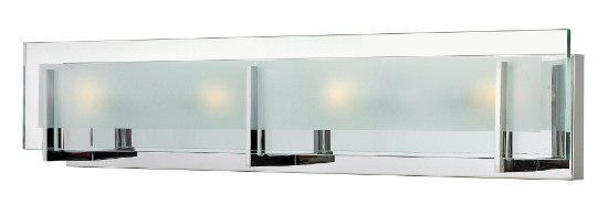 Picture of 7w Bath Latitude LED Clear Beveled Inside-Etched Chrome Bath Three Light