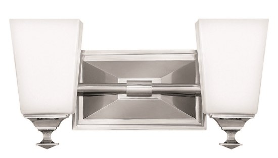 Picture of 117w Bath Baldwin INCAN. LED MED Etched Opal Polished Nickel Bath Two Light