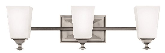 Picture of 117w Bath Baldwin INCAN. LED Etched Opal Antique Nickel Bath Three Light