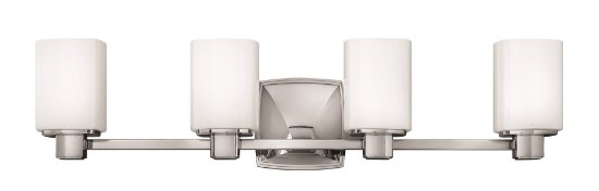 Foto para 117w Bath Tessa INCAN. LED MED Etched Opal Chrome Bath Four Light