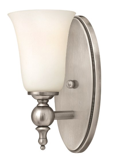 Picture of 100w Bath Yorktown MED Etched Opal Antique Nickel Bath Sconce