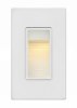 Picture of 4w Landscape Luna LED Satin White Landscape 120v Deck Vertical Step Light