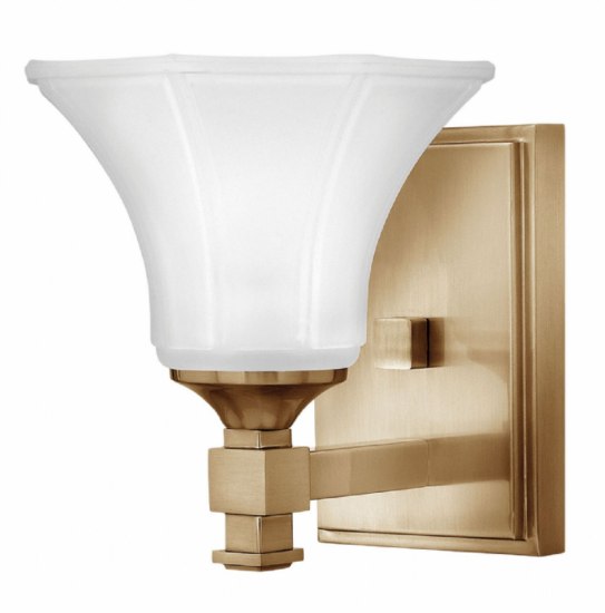 Foto para 100w Bath Abbie MED Etched Brushed Caramel Bath Sconce