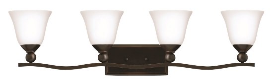 Foto para 100w Bath Bolla MED Etched Opal Olde Bronze Bath Four Light