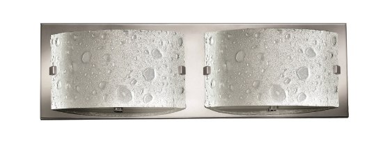 Foto para 60w Bath Daphne G-9 Etched Bubble Art Chrome Bath Two Light