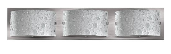 Picture of 7w Bath Daphne LED Etched Bubble Art Brushed Nickel Bath Three Light